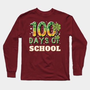 100 days of school  st patricks day's Long Sleeve T-Shirt